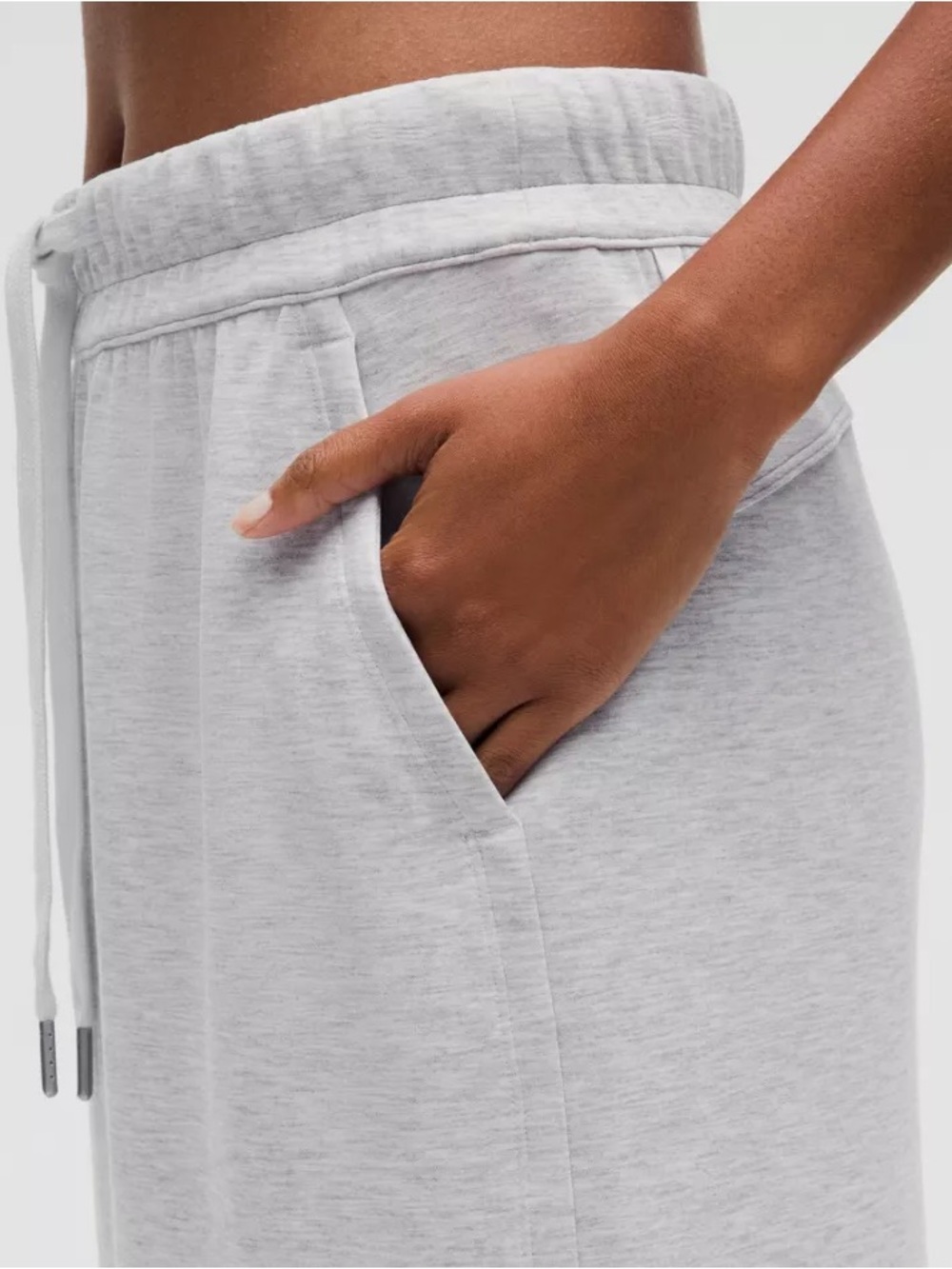 Lululemon Bound to Bliss Skirt Light Gray Drawstring Sweat Skirt Size 6 - Picture 11 of 11